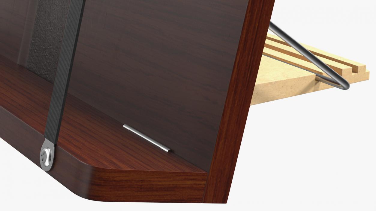 Wood Portable Reading Book Stand 3D