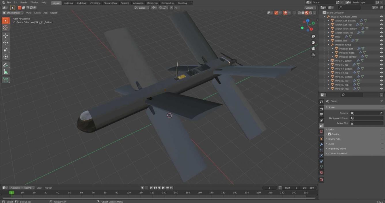 Russian Kamikaze Drone 3D