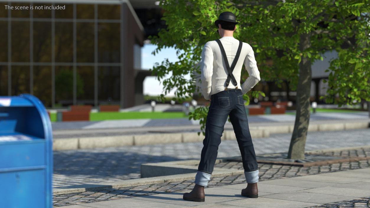 Fashionable Chinese Man With Sunglasses 3D model