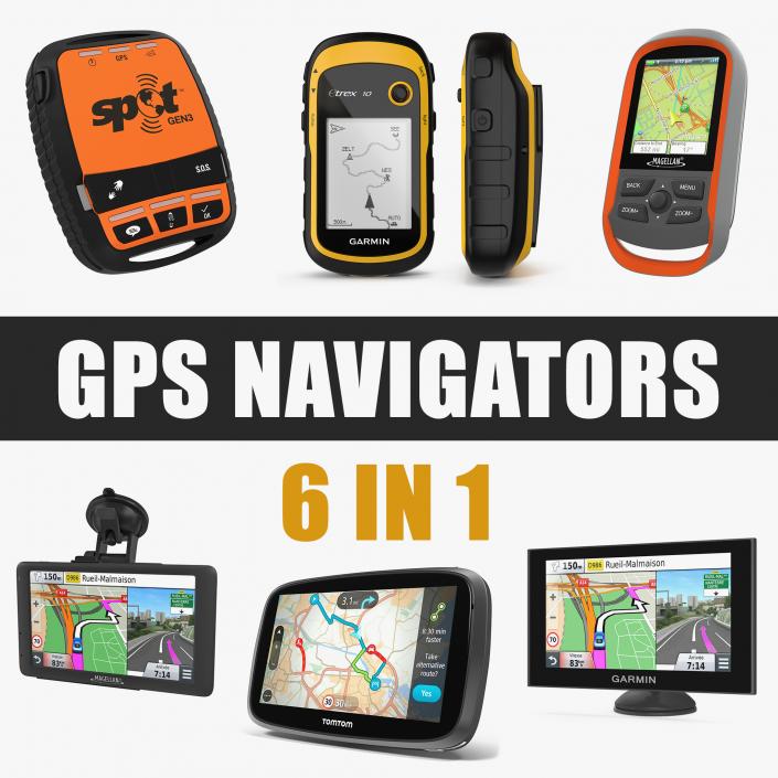 3D model GPS Navigators Collection