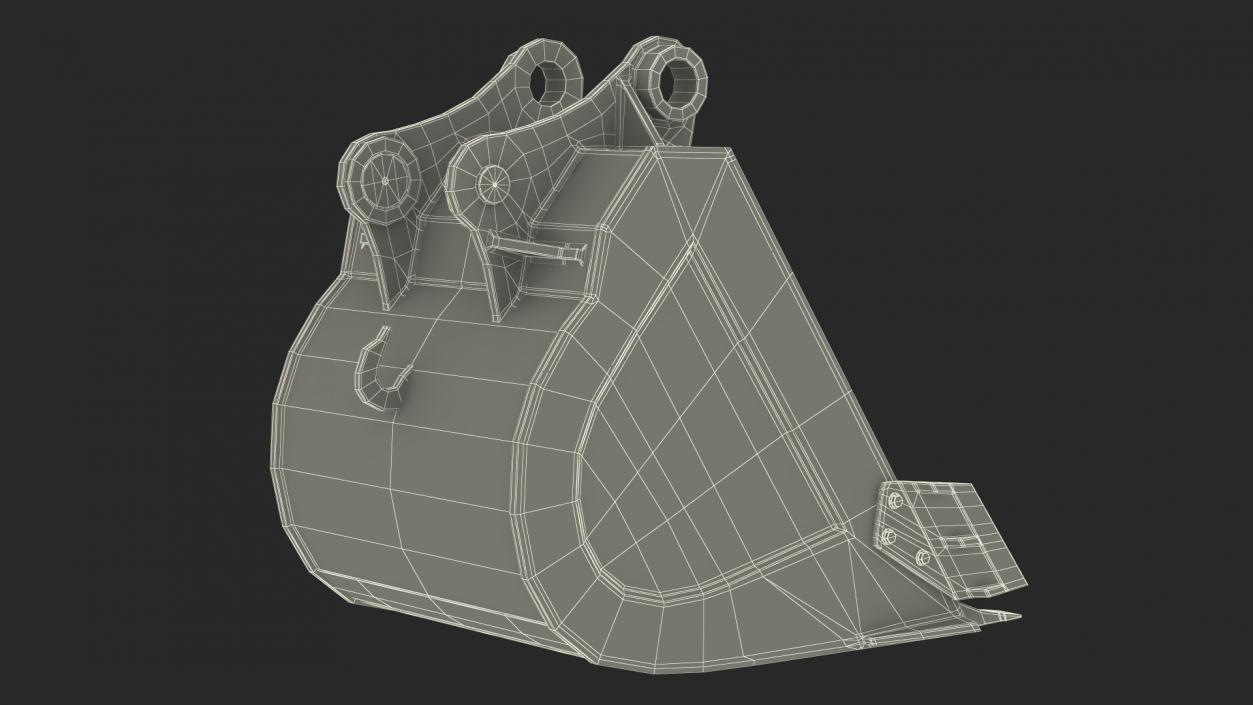 Heavy Duty Excavator Bucket 3D