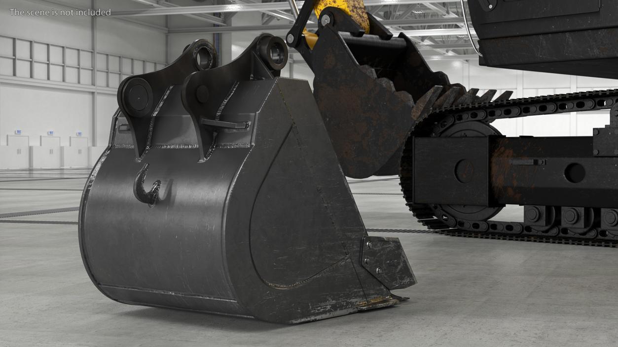 Heavy Duty Excavator Bucket 3D