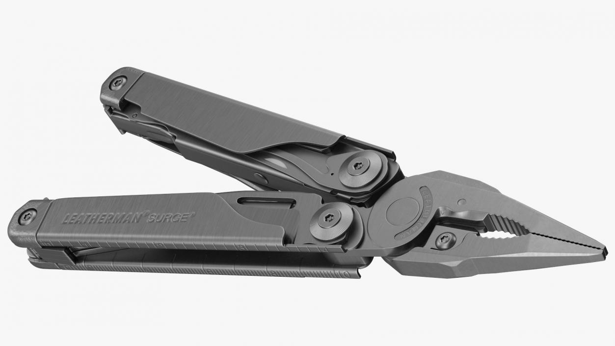 Leatherman Surge Multitool Black Rigged 3D model