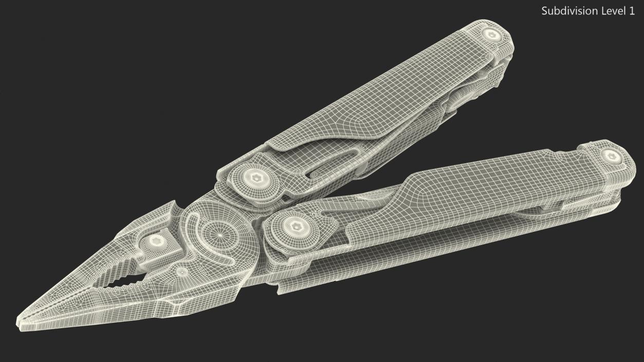 Leatherman Surge Multitool Black Rigged 3D model