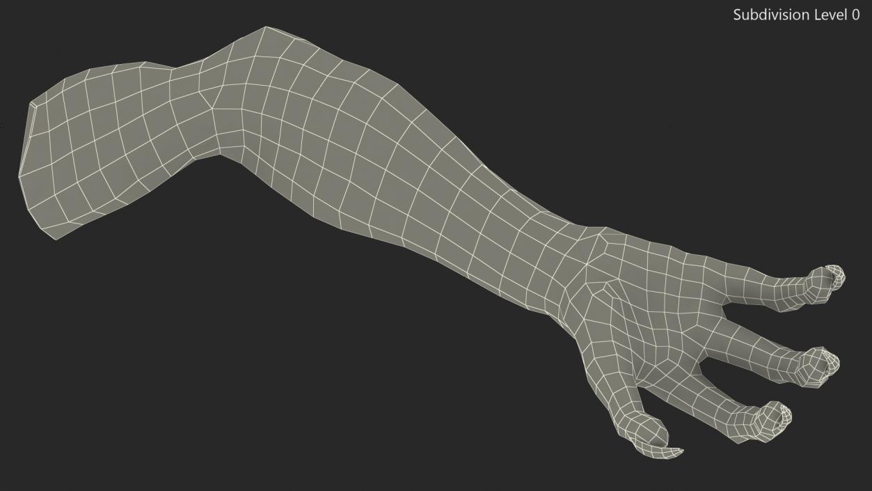 3D model Monster Creature Arm