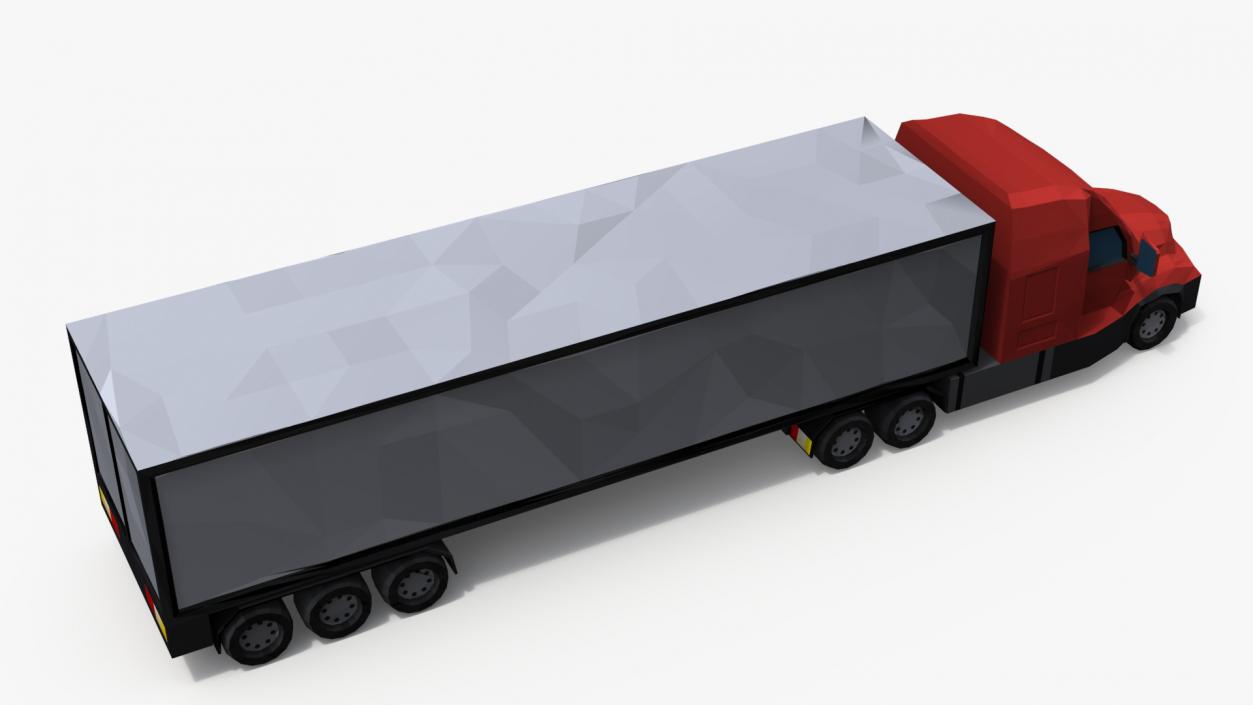 Low Poly Stylized Model Truck 3D model