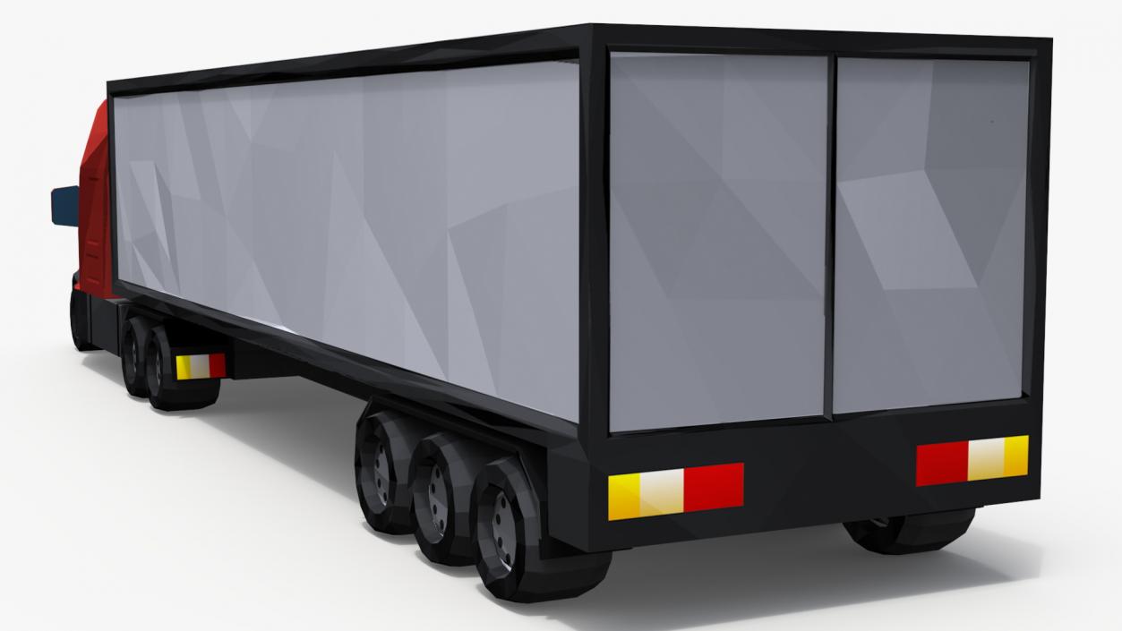 Low Poly Stylized Model Truck 3D model