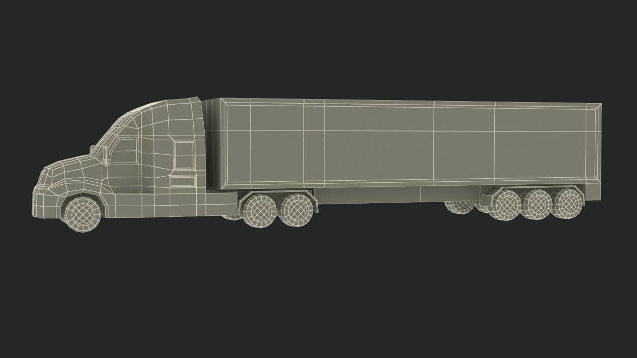 Low Poly Stylized Model Truck 3D model