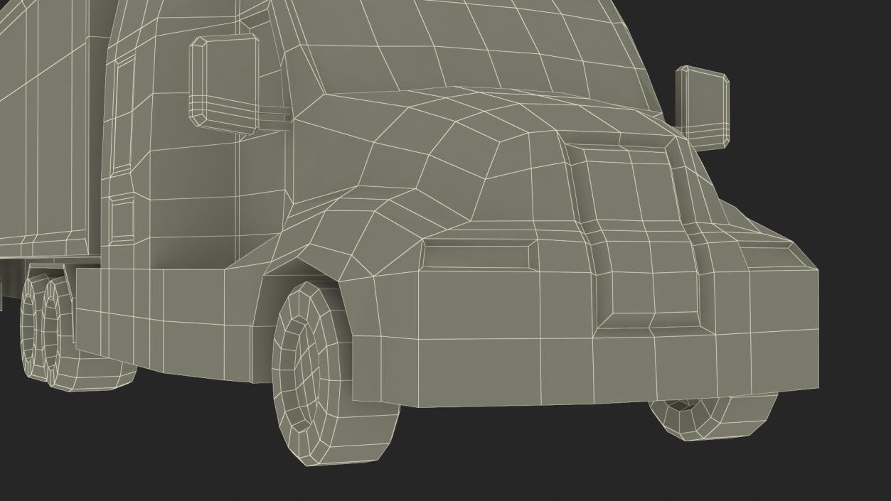 Low Poly Stylized Model Truck 3D model