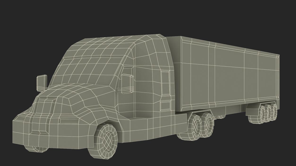 Low Poly Stylized Model Truck 3D model