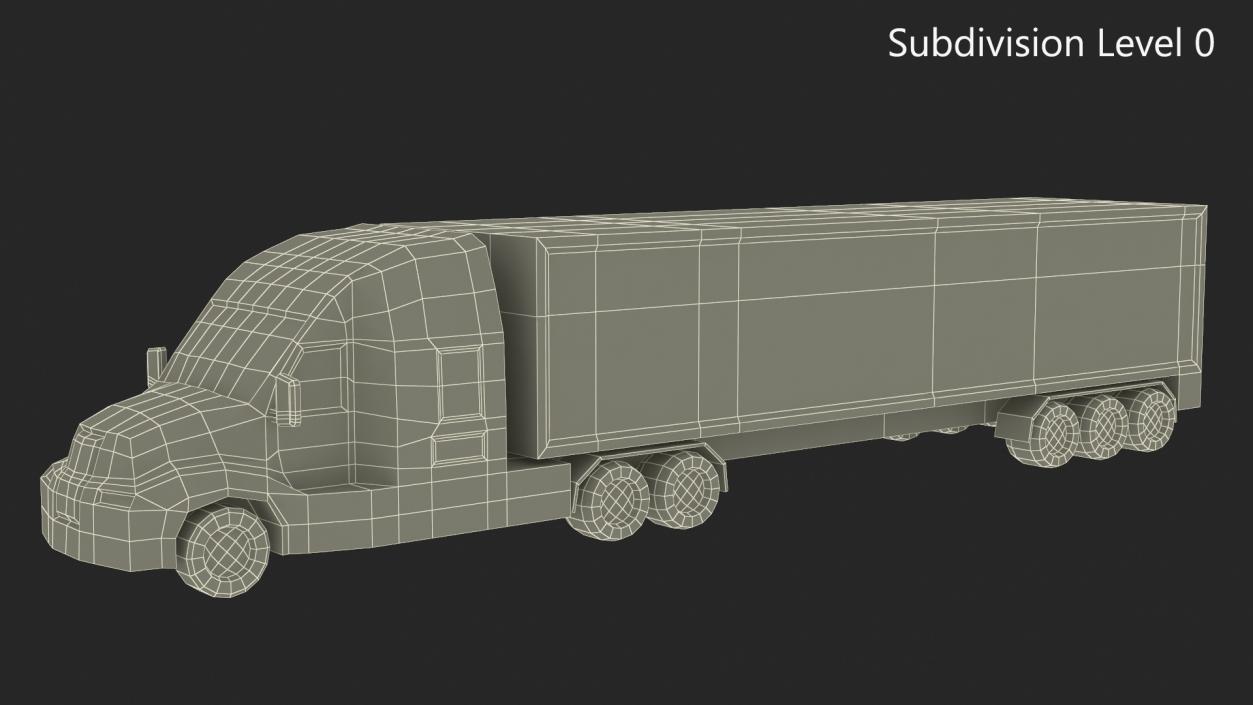 Low Poly Stylized Model Truck 3D model