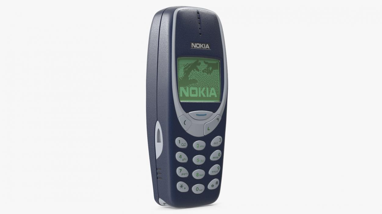 Original Nokia Phone 3310 Switched On 3D