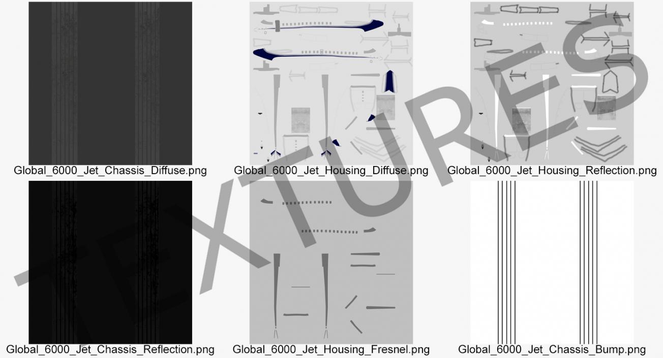 3D model Global 6000 Jet