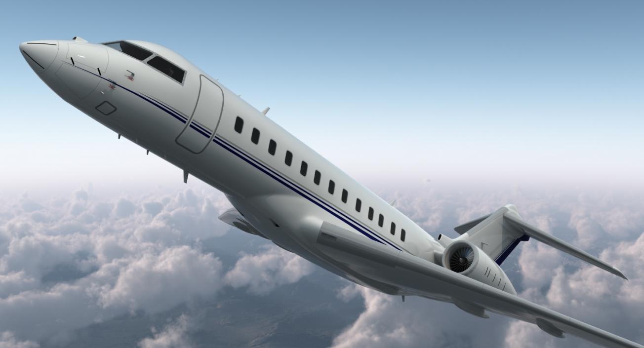 3D model Global 6000 Jet