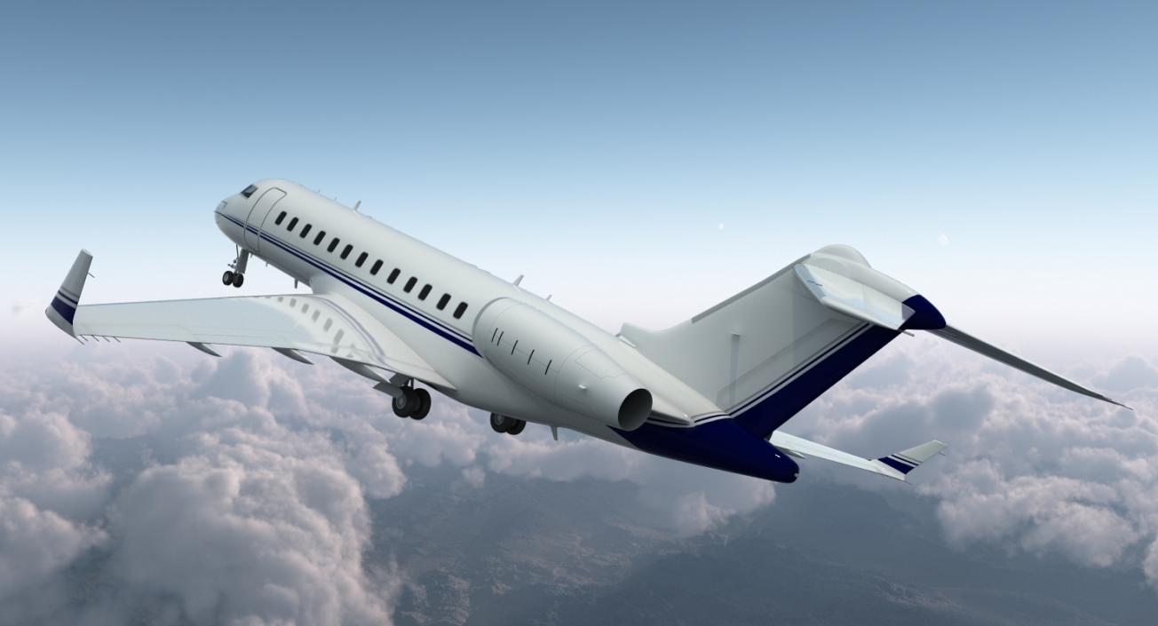 3D model Global 6000 Jet