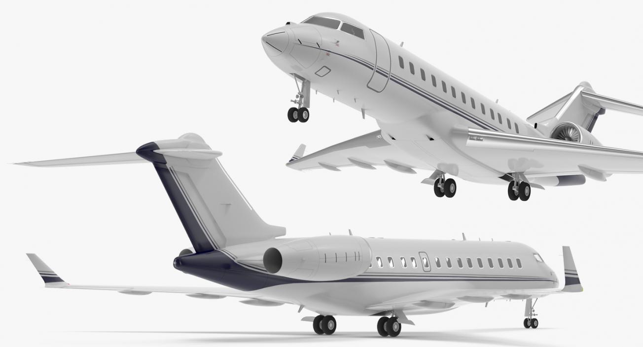 3D model Global 6000 Jet