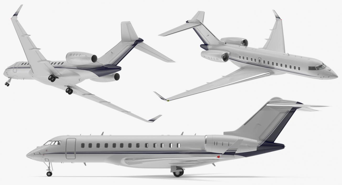 3D model Global 6000 Jet