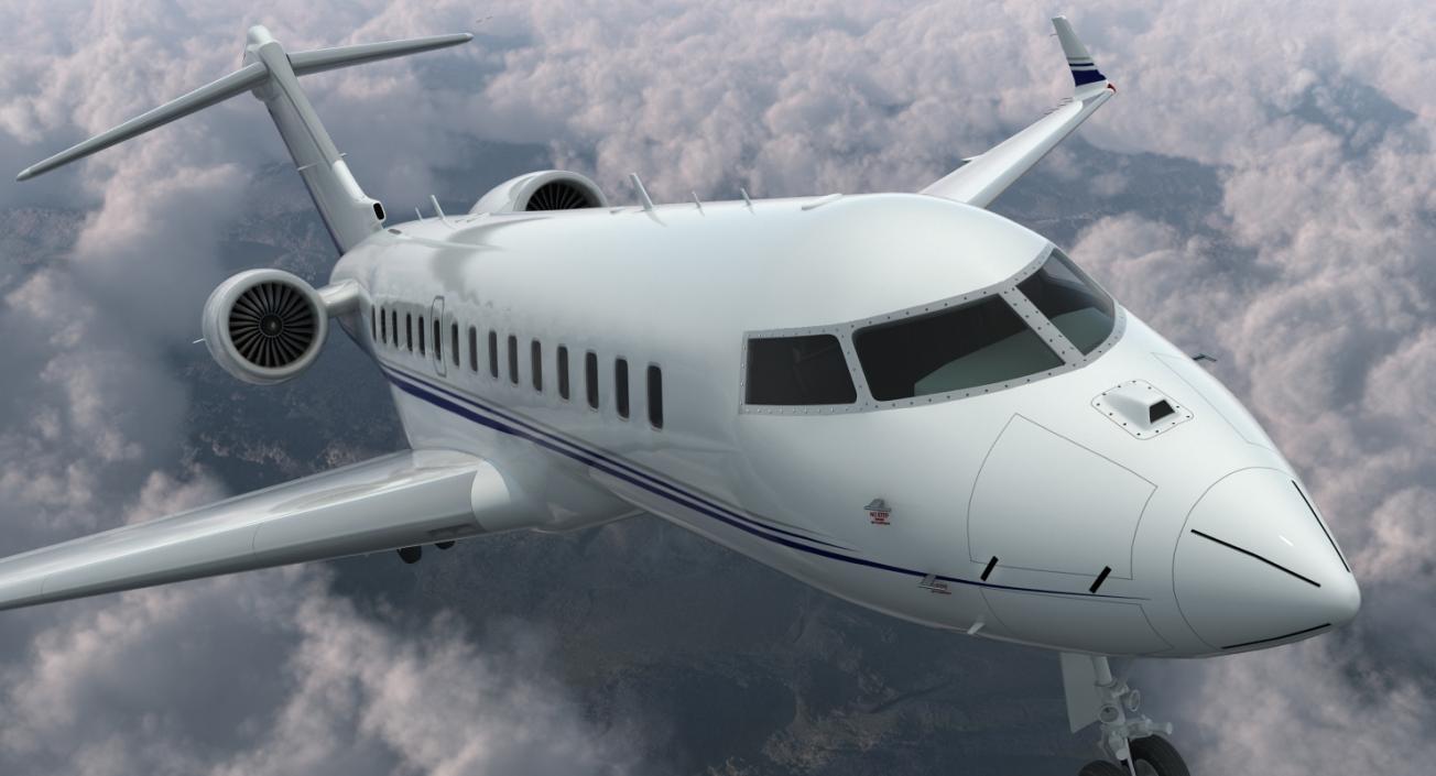 3D model Global 6000 Jet