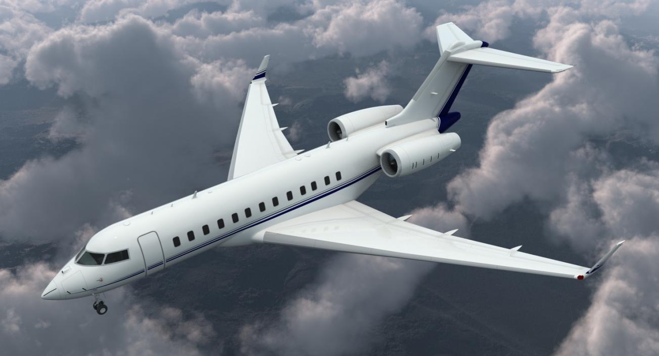 3D model Global 6000 Jet