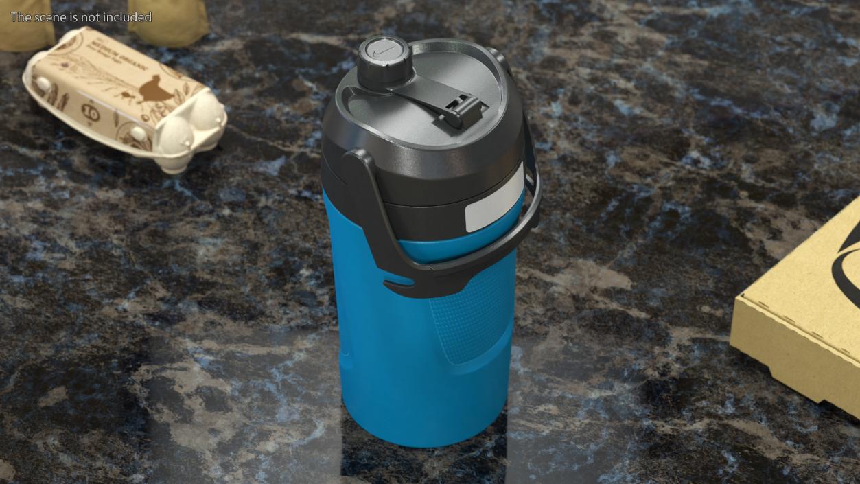 3D Spout Insulated Blue Sport Bottle model