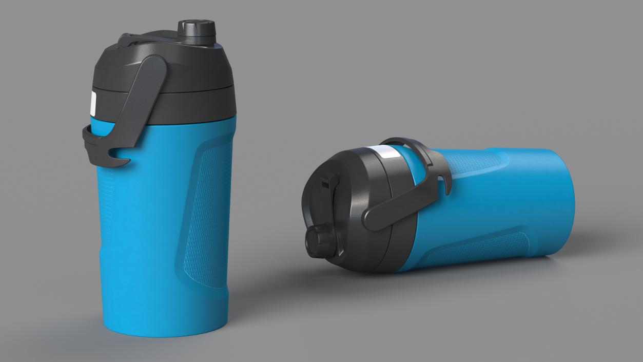 3D Spout Insulated Blue Sport Bottle model