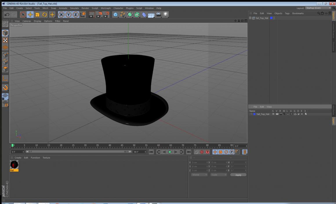 Tall Top Hat 3D