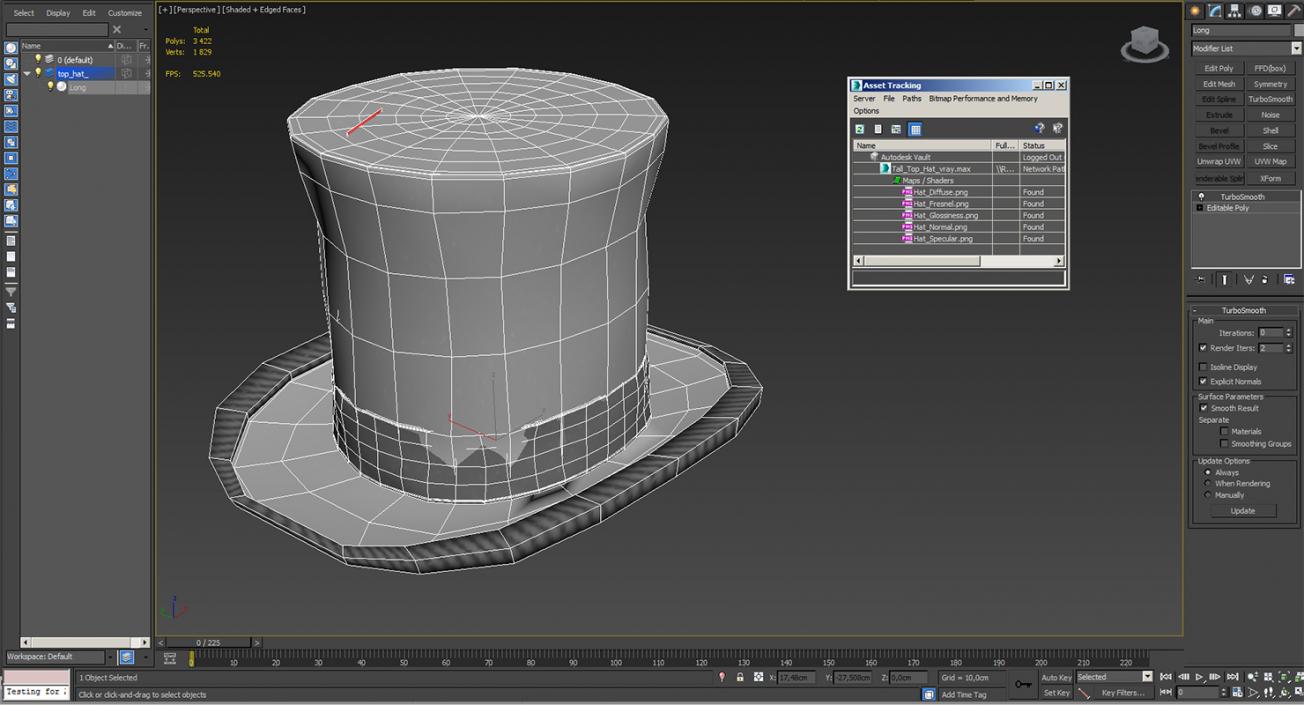 Tall Top Hat 3D