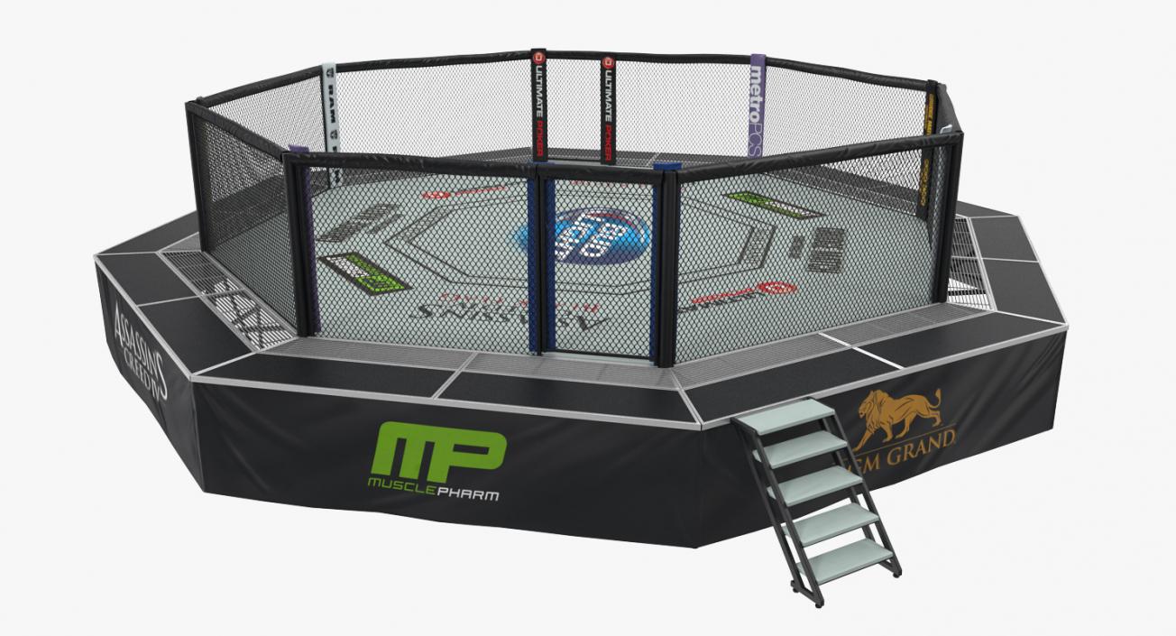 3D UFC Fighting Arena model