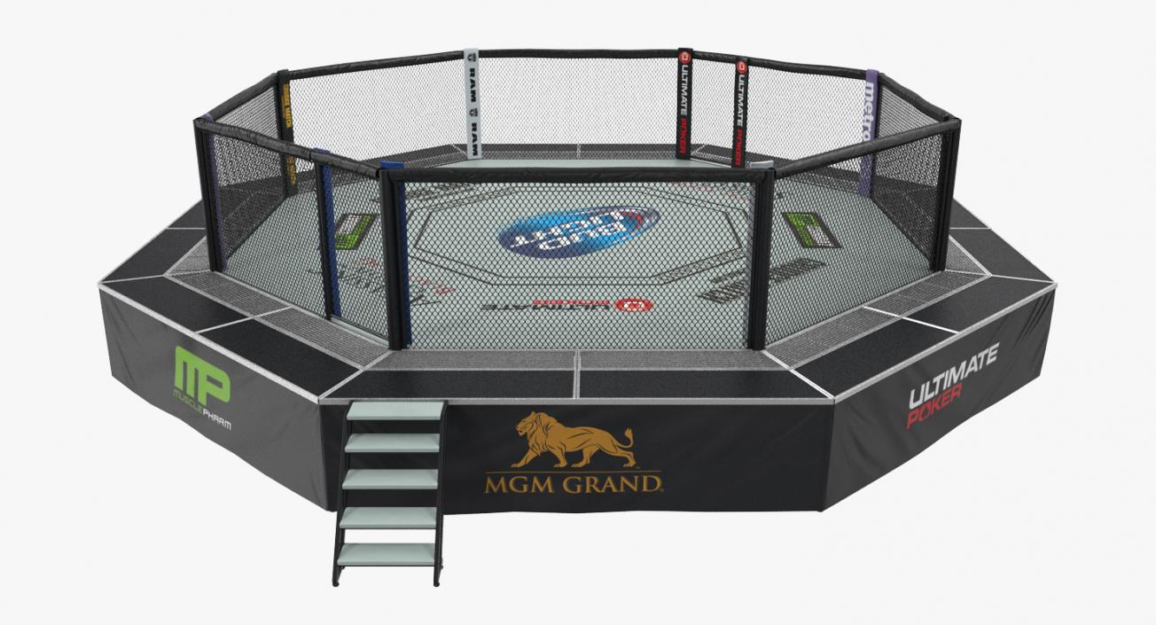 3D UFC Fighting Arena model