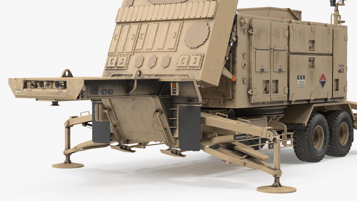 3D Patriot AN MPQ53 Radar Set Desert model