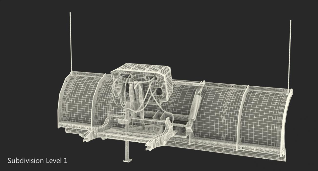 3D model Snowplow Rigged