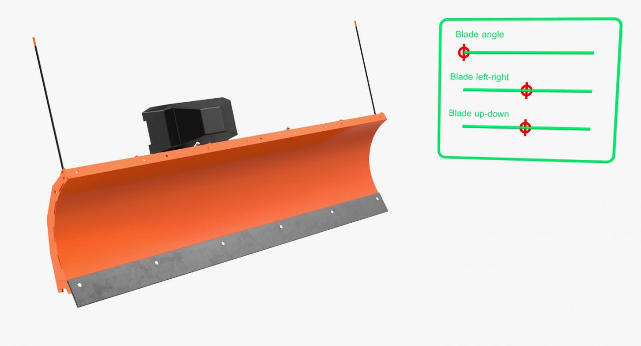 3D model Snowplow Rigged