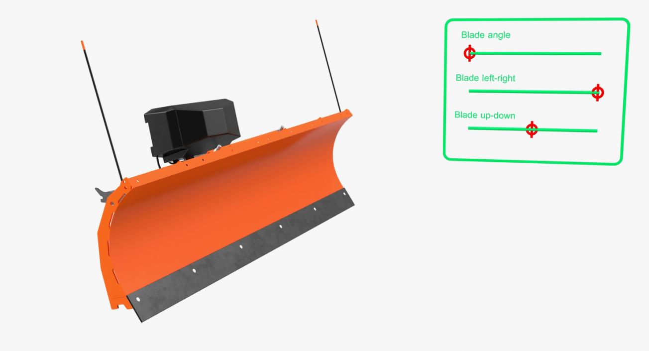 3D model Snowplow Rigged