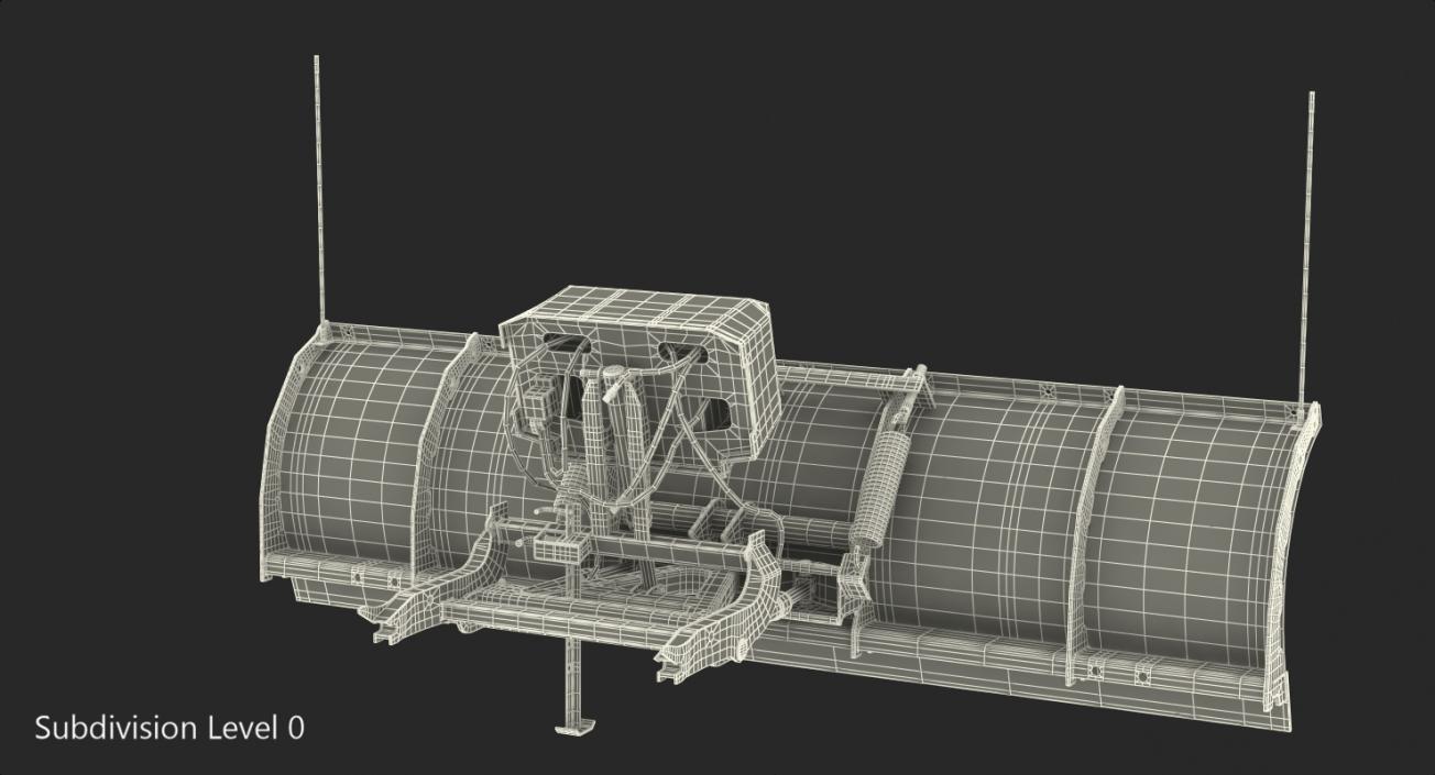 3D model Snowplow Rigged