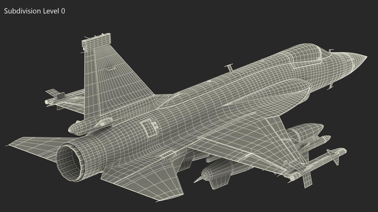 3D Chengdu FC-1 Xiaolong Flight model