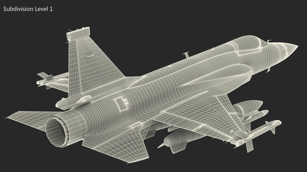 3D Chengdu FC-1 Xiaolong Flight model