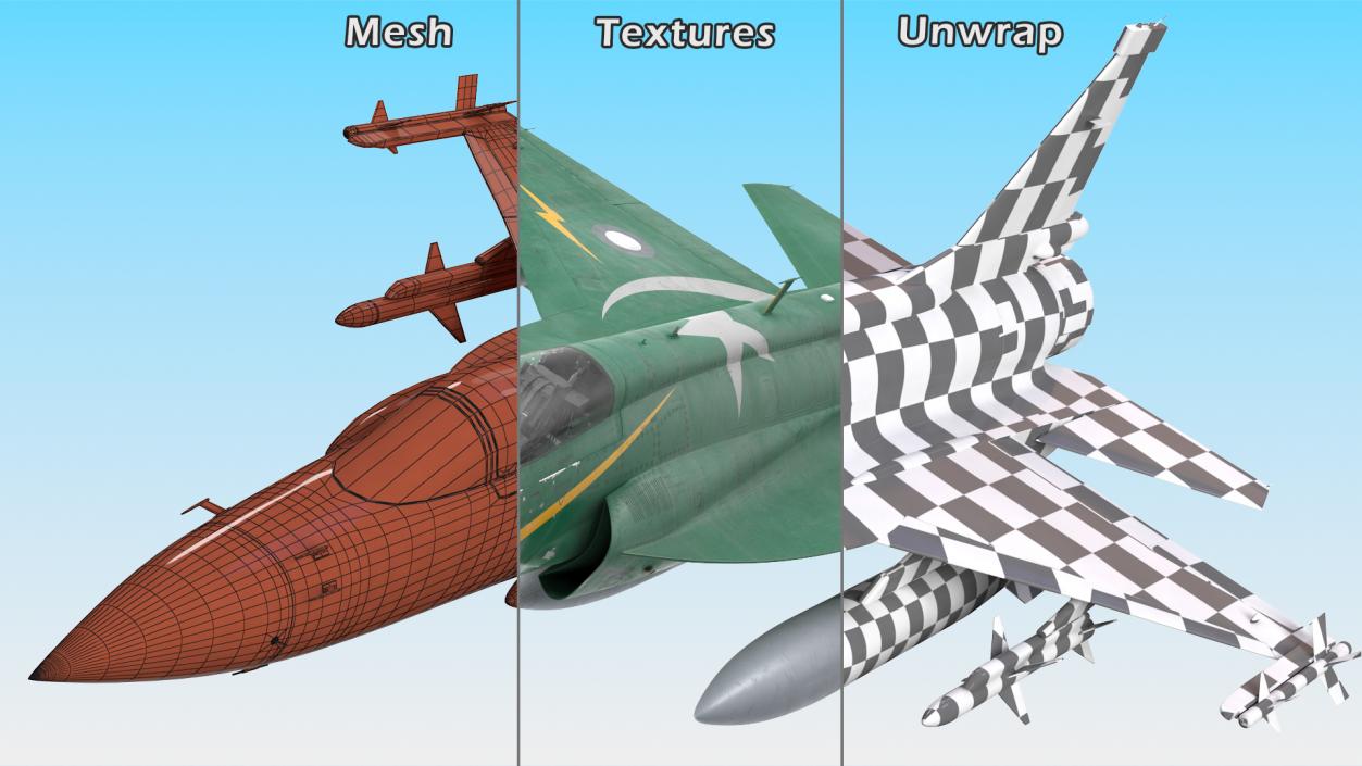 3D Chengdu FC-1 Xiaolong Flight model