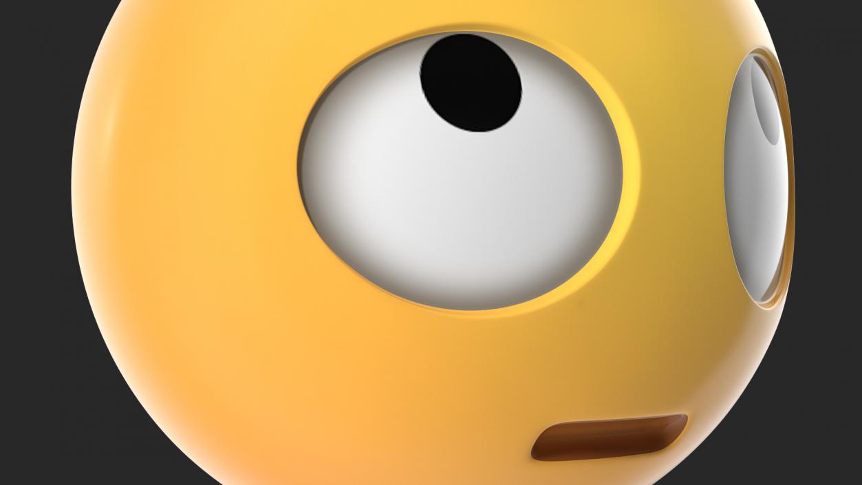 Eye Roll Emoji 3D model