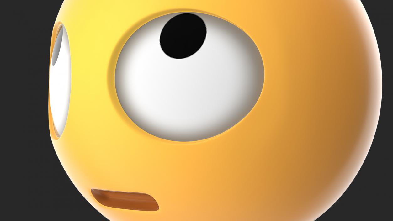 Eye Roll Emoji 3D model