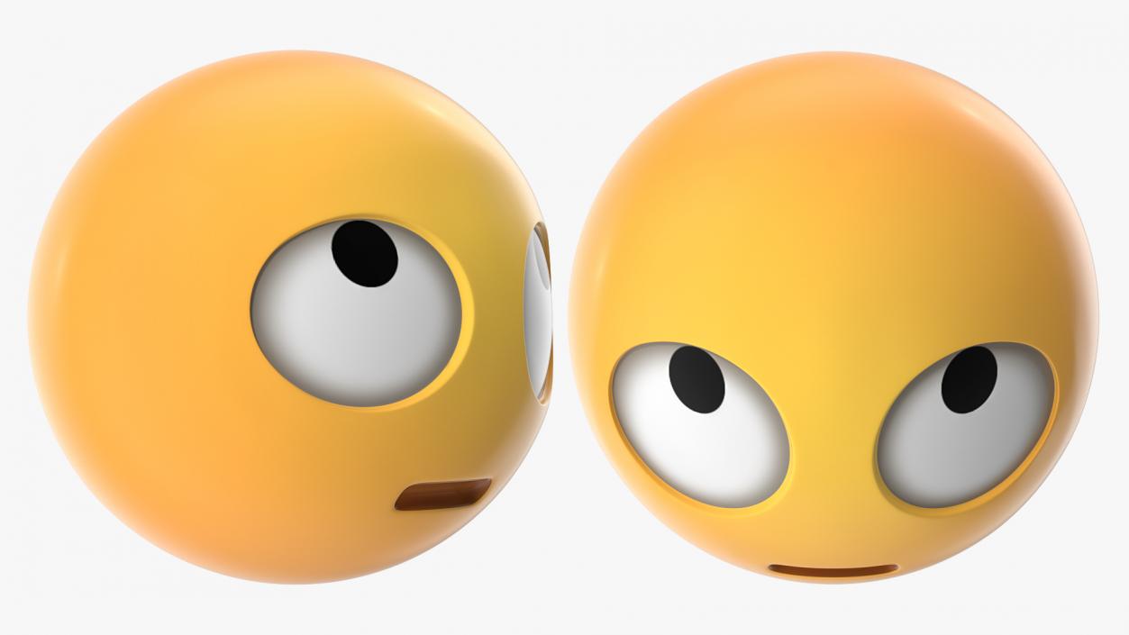 Eye Roll Emoji 3D model