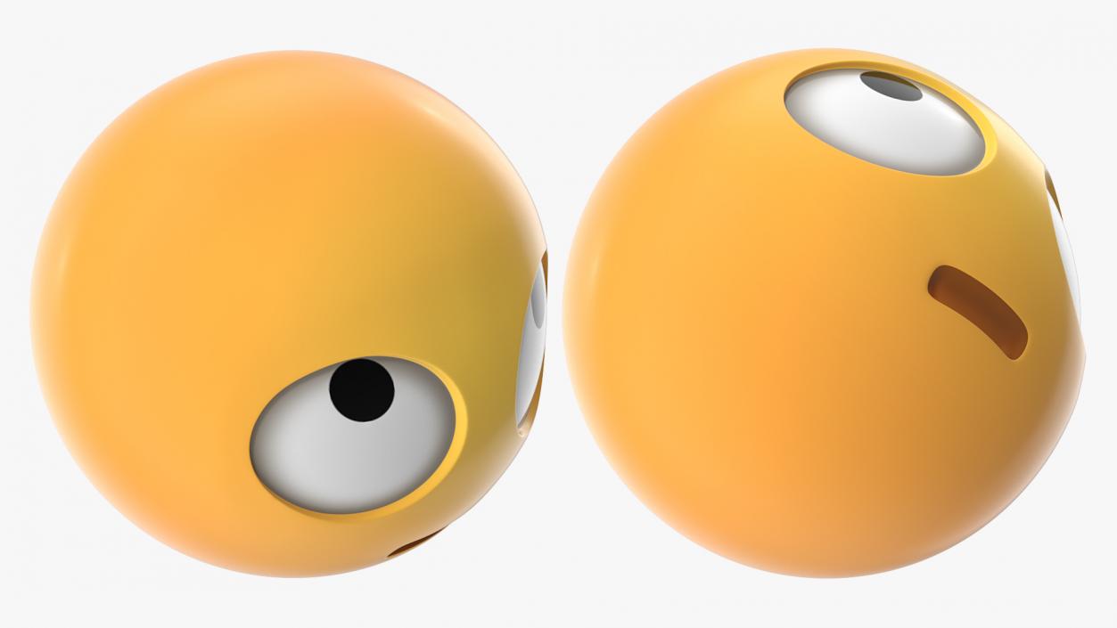 Eye Roll Emoji 3D model