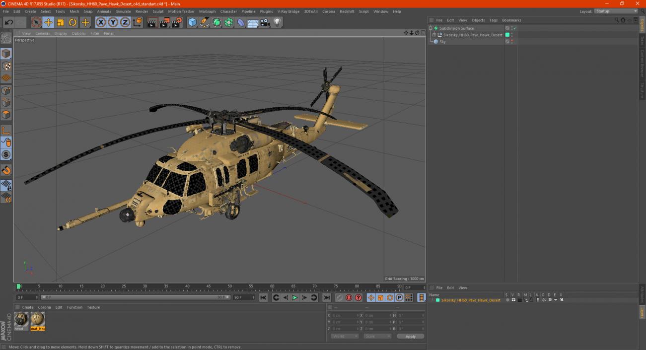 3D model Sikorsky HH60 Pave Hawk Desert