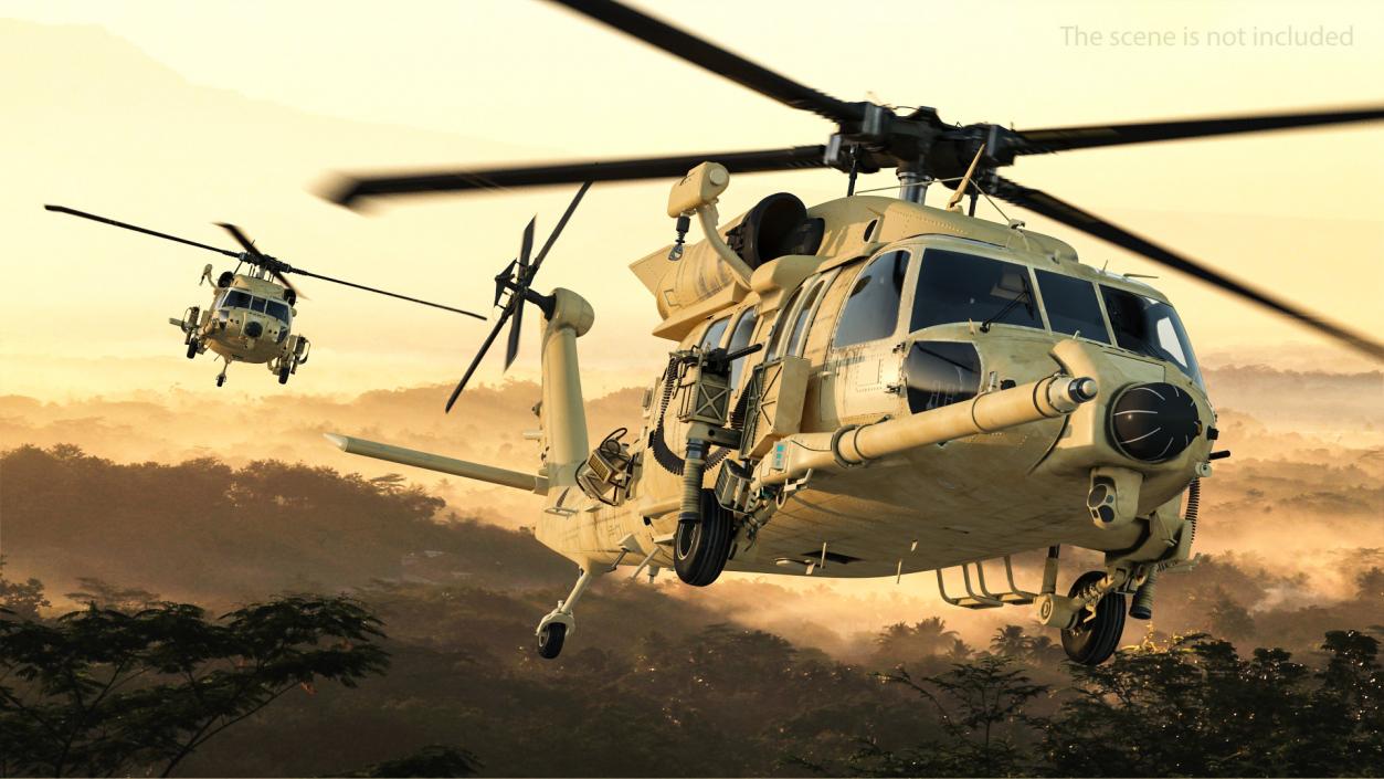 3D model Sikorsky HH60 Pave Hawk Desert