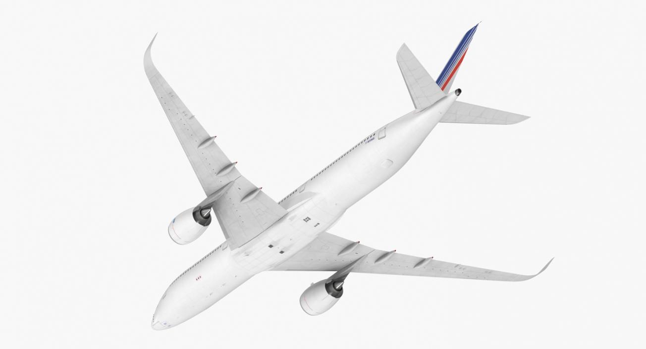 Airbus A350-1000 Air France Rigged 3D model