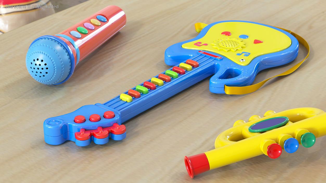 3D model Musical Toy  Instruments Collection