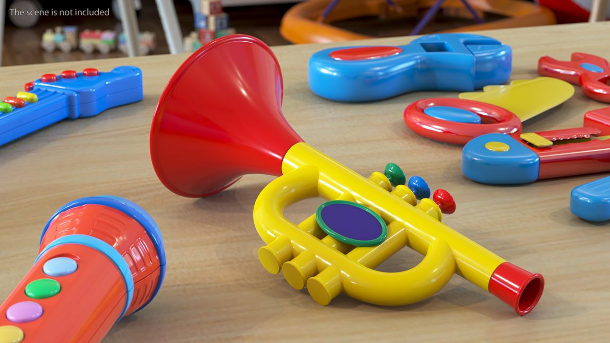 3D model Musical Toy  Instruments Collection