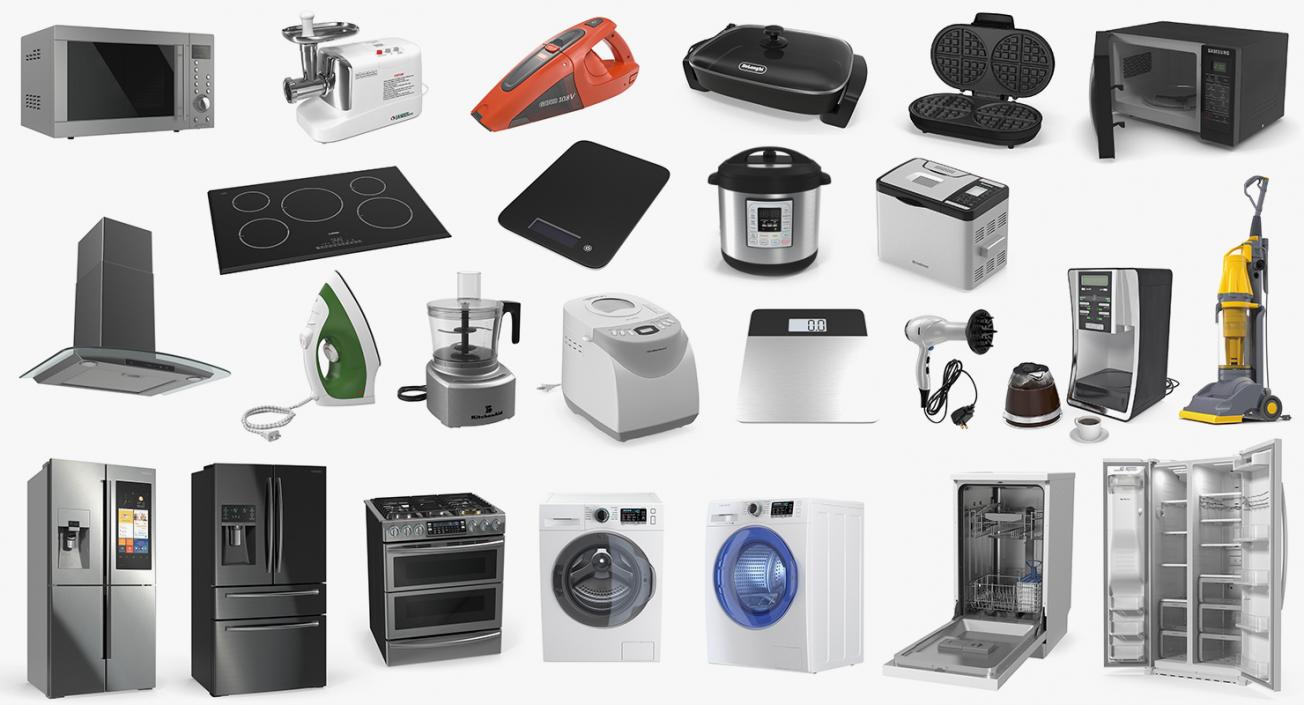 3D Home Appliances 3D Models Collection 2 model