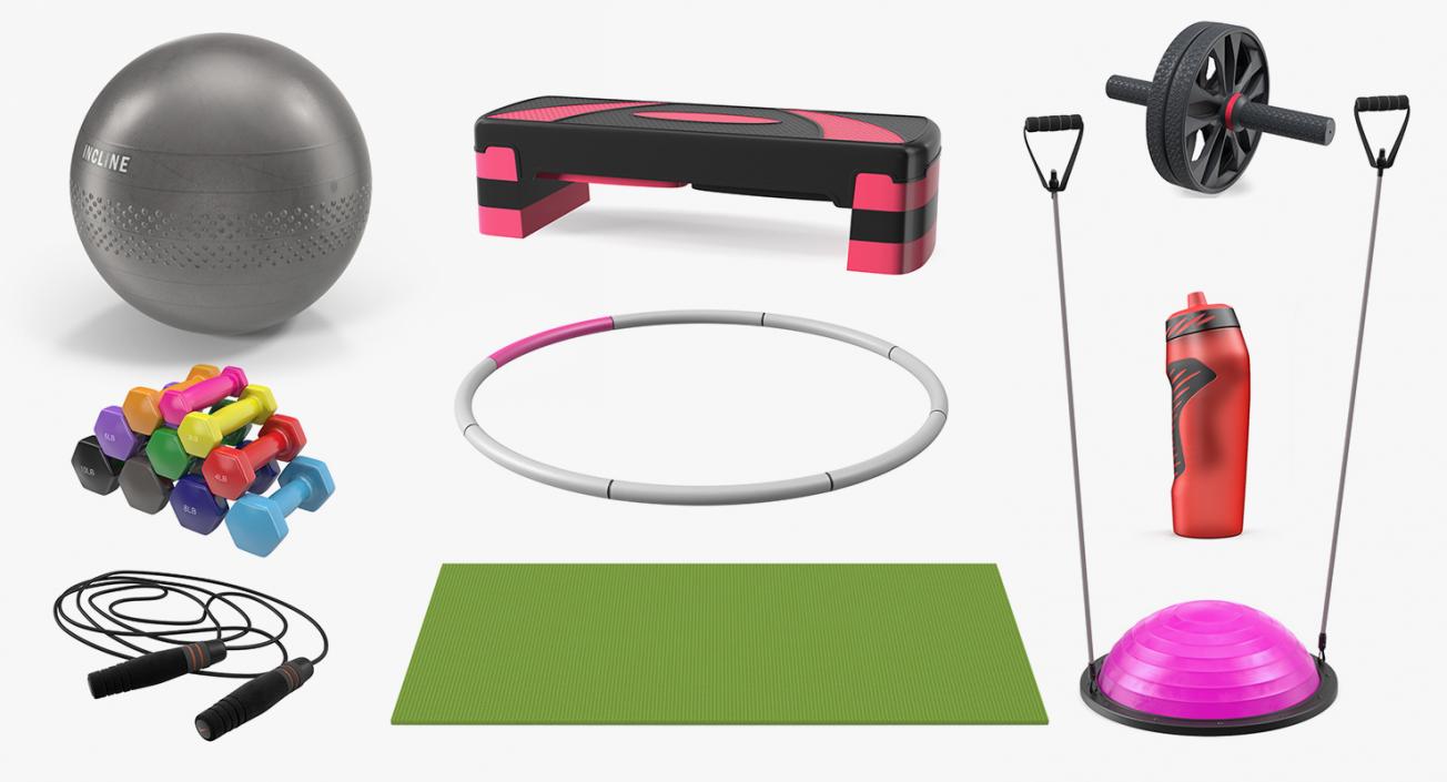 3D model Fitness Equipment Collection 5