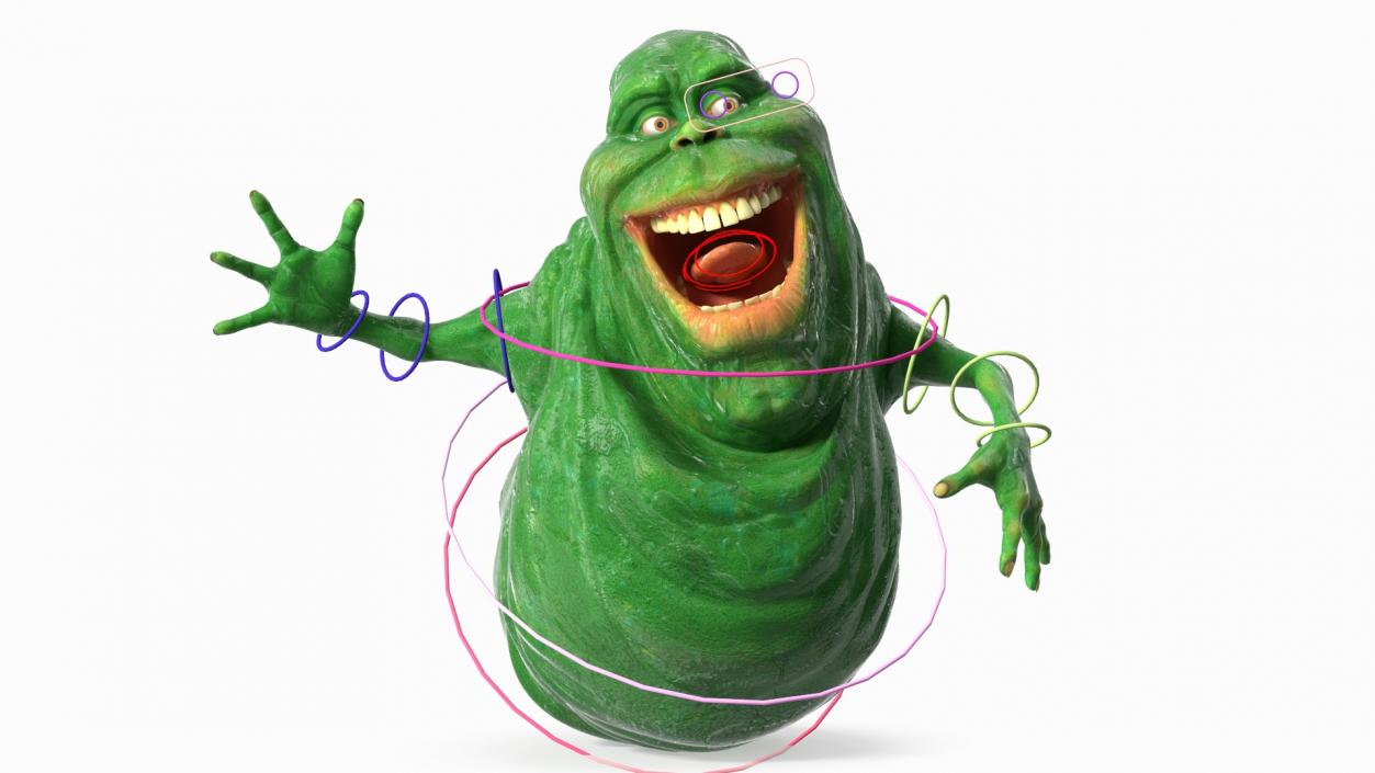 Slimer Ghost Character Rigged 3D model