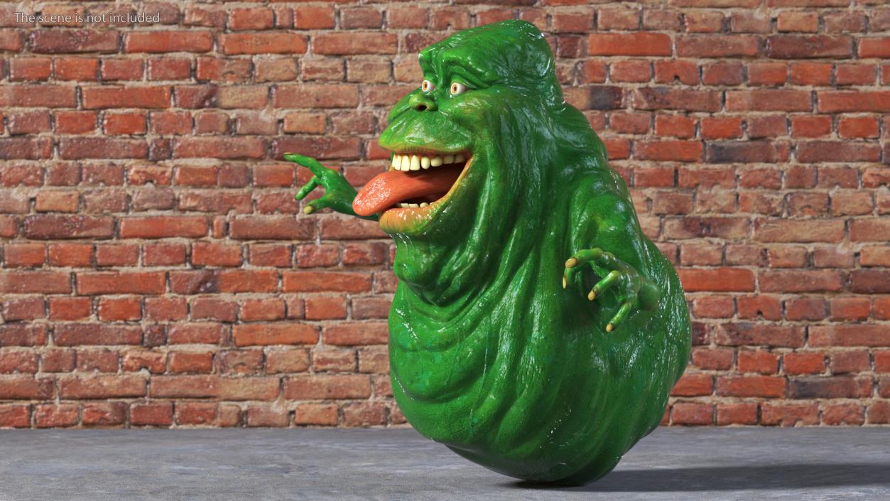 Slimer Ghost Character Rigged 3D model